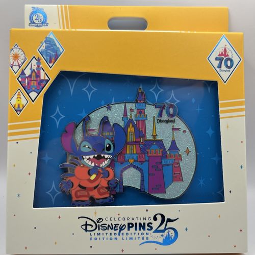 215364 | DLR - Disneyland 70th Mini Jumbo - 2025 - Stitch | My Pin